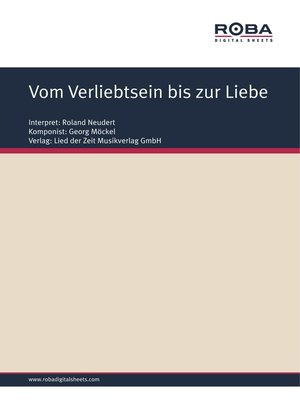cover image of Vom Verliebtsein bis zur Liebe